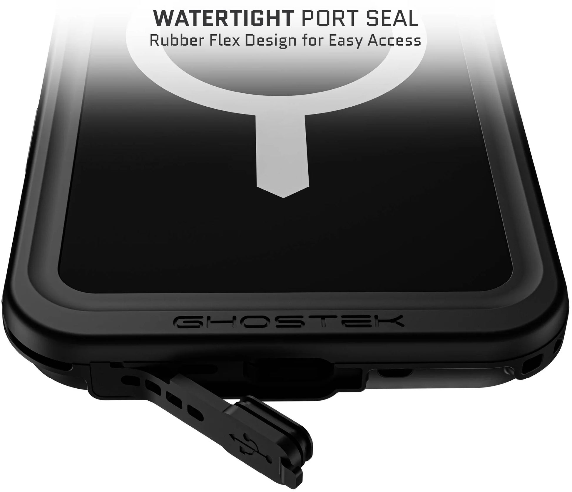 Ghostek Nautical Slim Waterproof Magsafe Case Apple Iphone 16 Pro Max Black