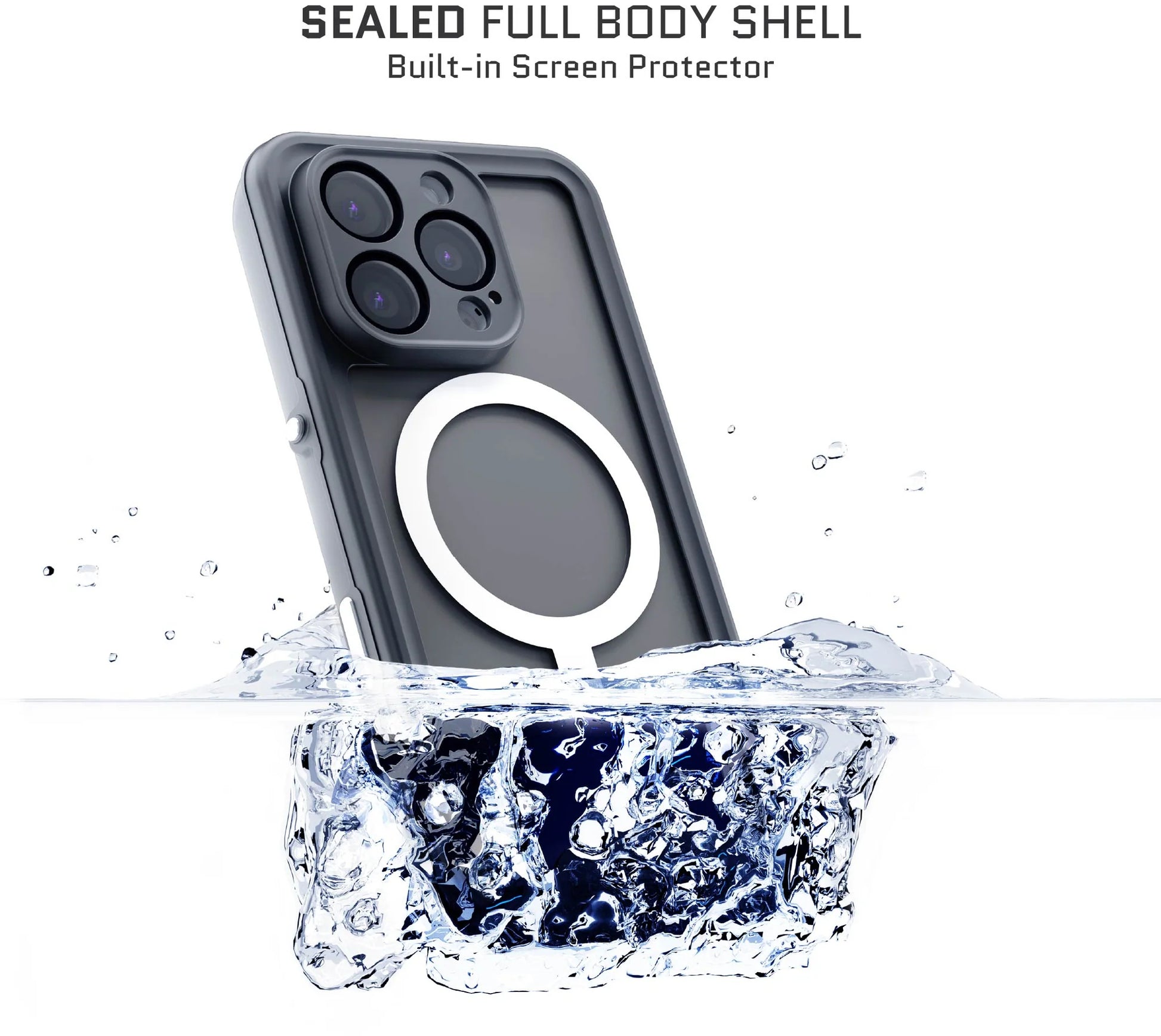 Ghostek Nautical Slim Waterproof Magsafe Case Apple Iphone 16 Pro Clear