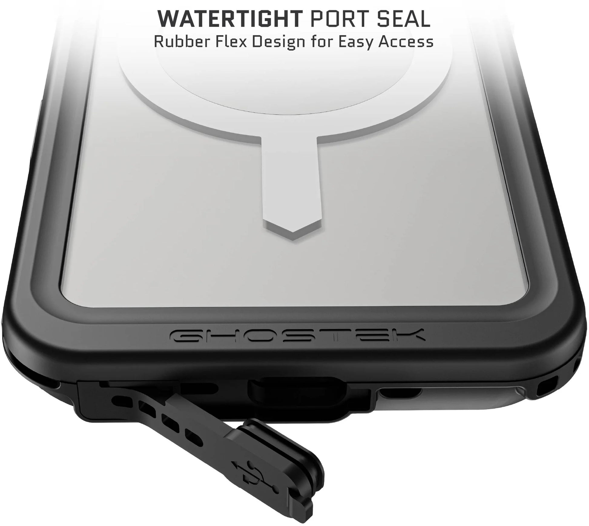Ghostek Nautical Slim Waterproof Magsafe Case Apple Iphone 16 Pro Clear