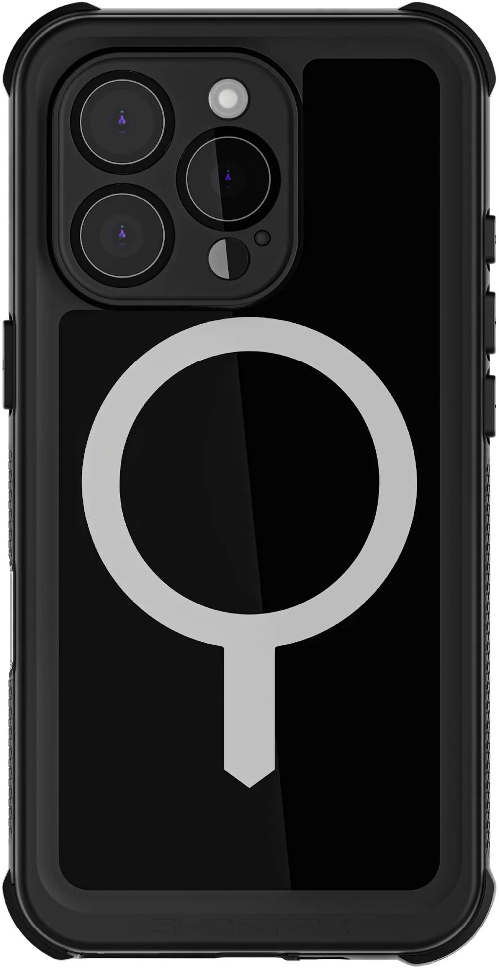 Ghostek Nautical Waterproof Magsafe Case + Belt Swivel Holster Apple Iphone 16 Pro Black