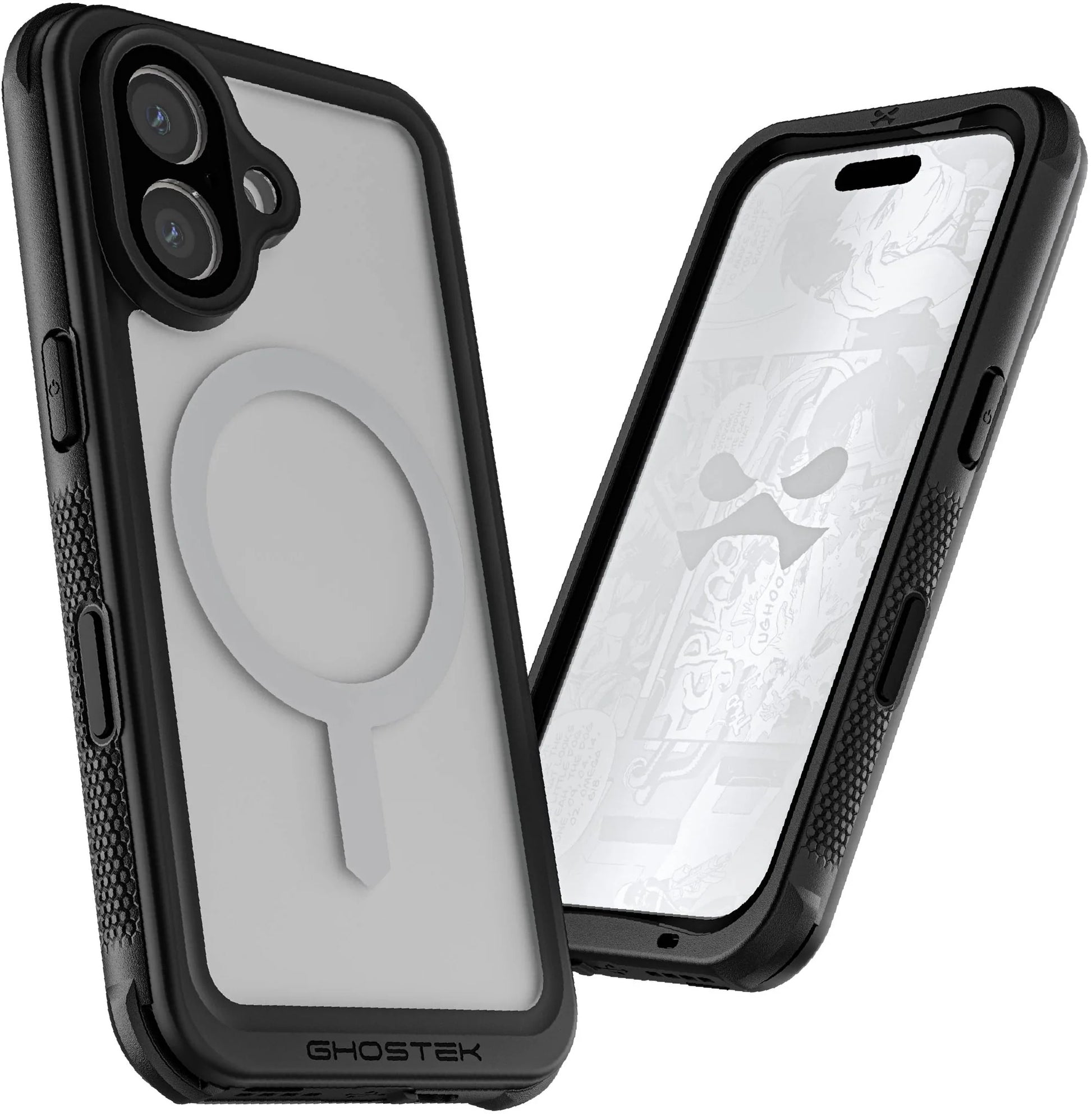 Ghostek Nautical Waterproof Magsafe Case + Belt Swivel Holster Apple Iphone 16 Clear
