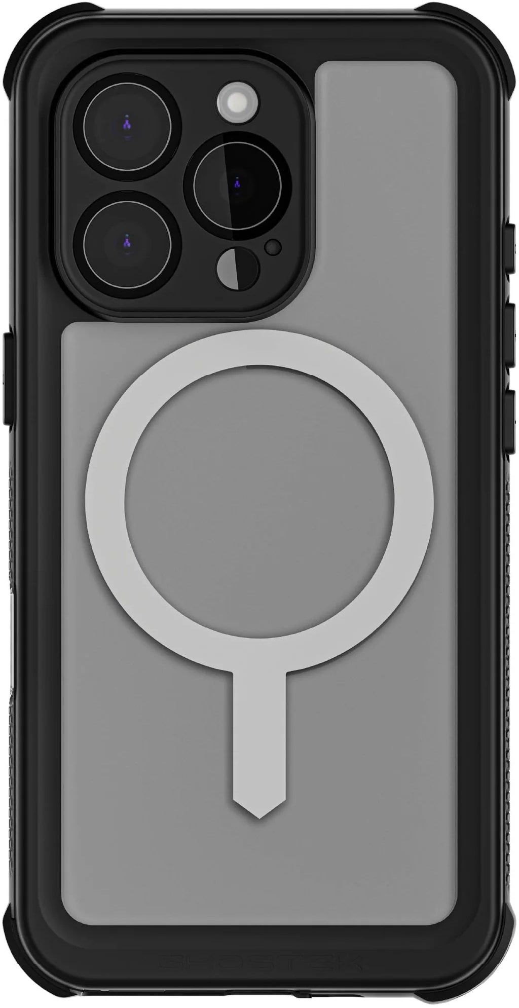 Ghostek Nautical Waterproof Magsafe Case + Belt Swivel Holster Apple Iphone 16 Pro Clear