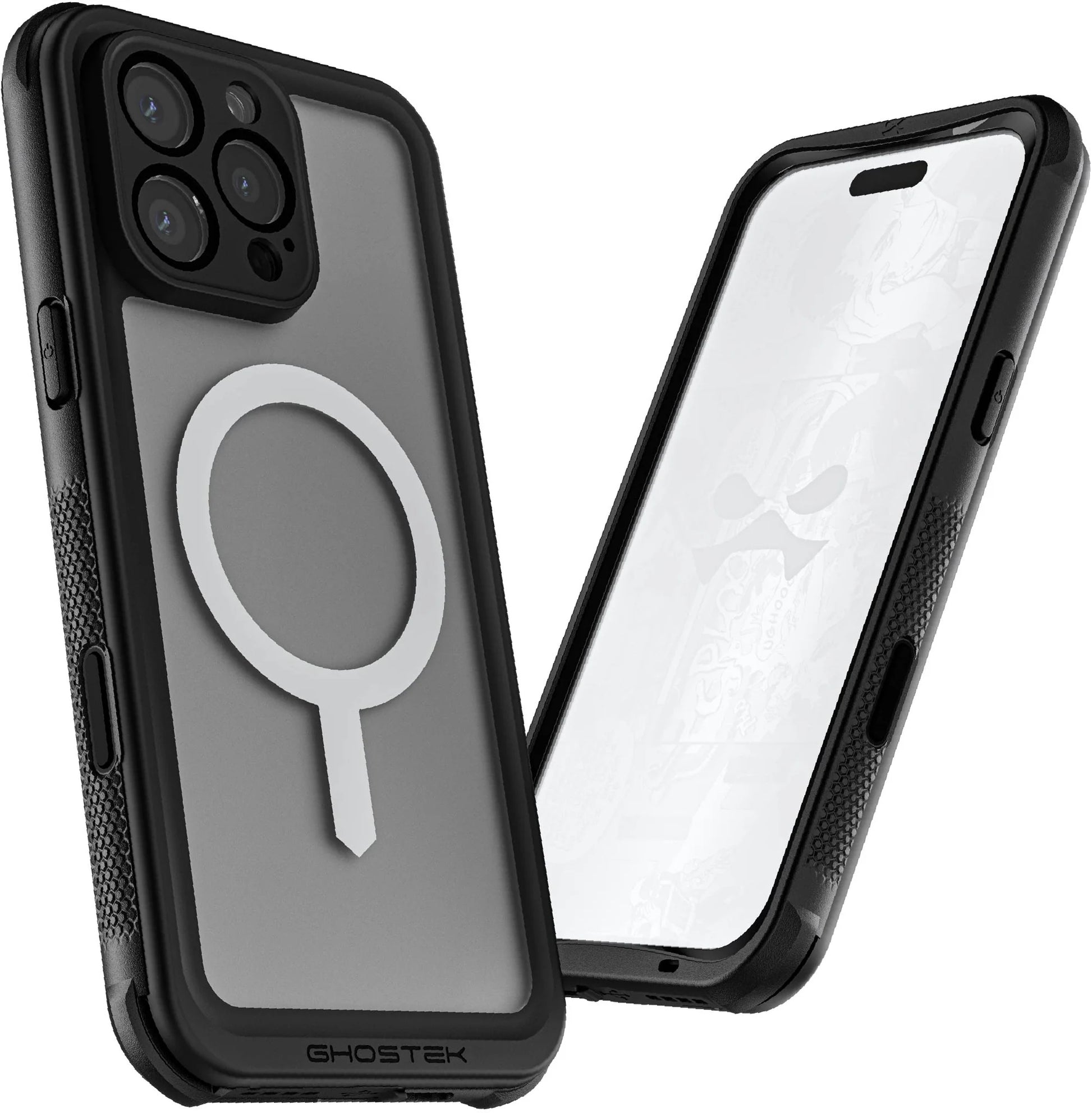 Ghostek Nautical Waterproof Magsafe Case + Belt Swivel Holster Apple Iphone 16 Pro Max Clear