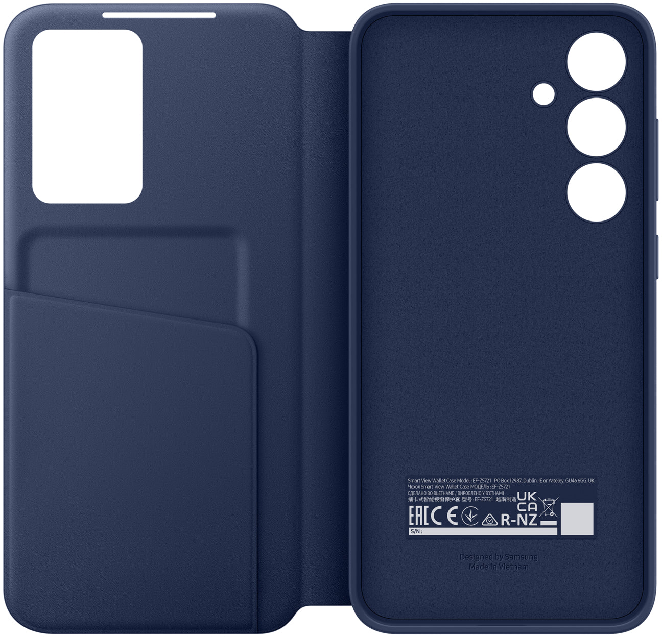 Samsung Ef-Zs721Clegww Samsung Smart View Wallet Case Galaxy S24 Fe 5G Blue