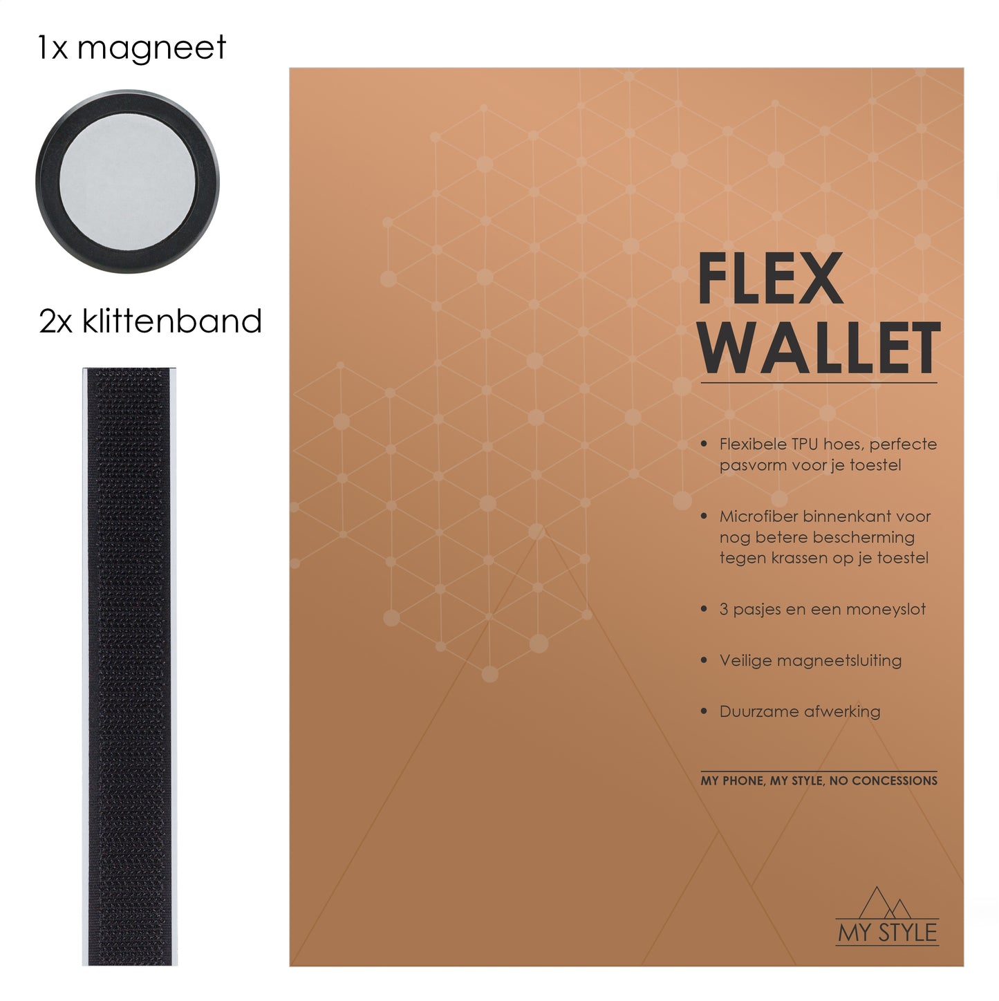 My Style Pos Forex Product Signing 20X15Cm Incl. Magneet My Style Flex Wallet Leopard