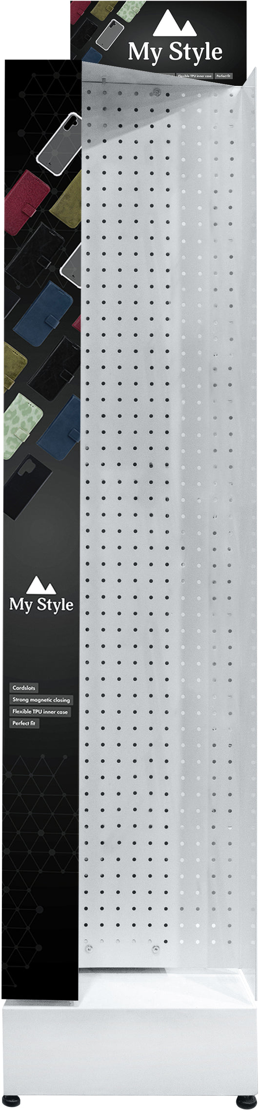 My Style Pos My Style Floor Display 48 Hooks White