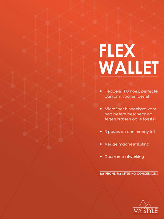 My Style Pos Forex Product Signing 20X15Cm Incl. Magneet/Klittenband My Style Flex Wallet Rust Red