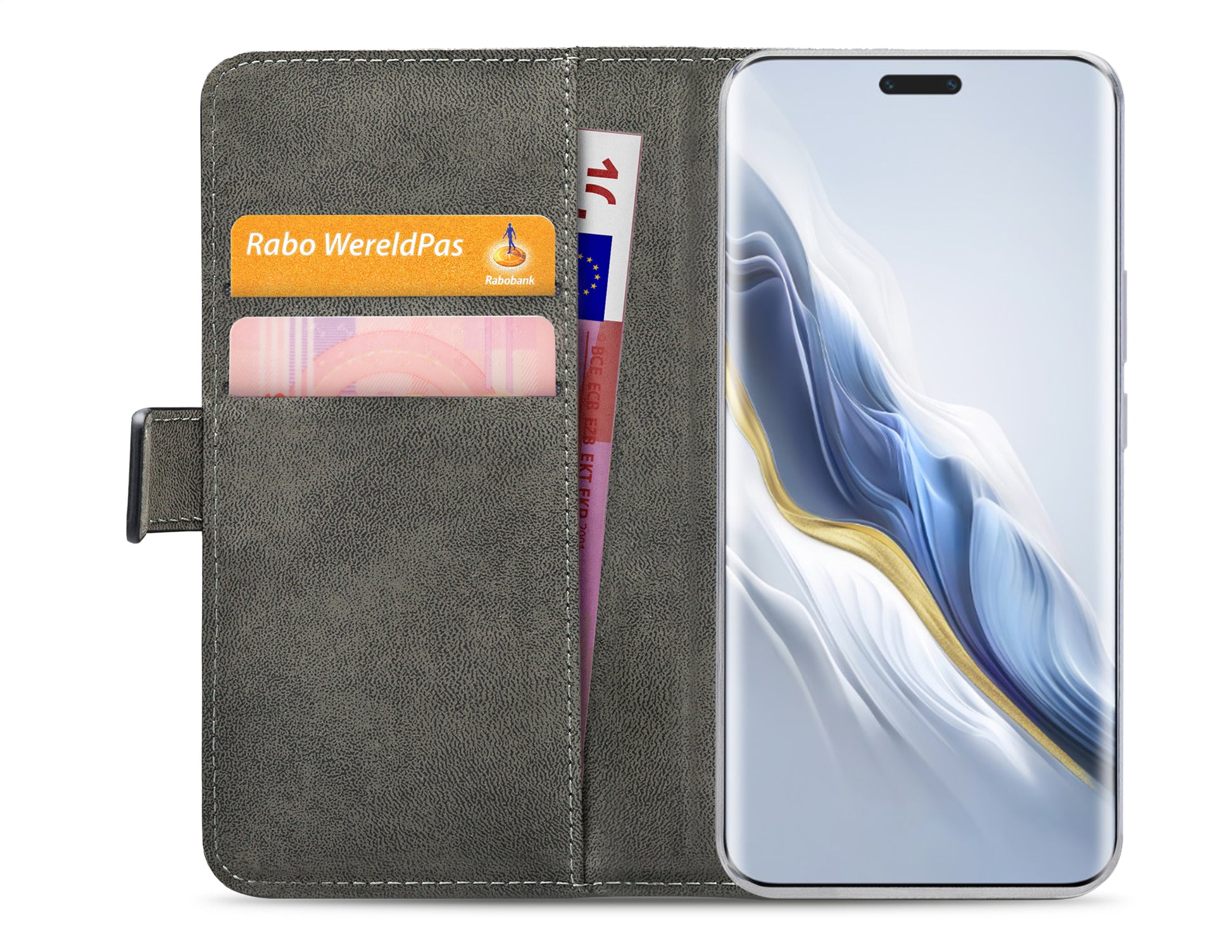 Mobilize Classic Gelly Wallet Book Case Honor Magic6 Pro Black