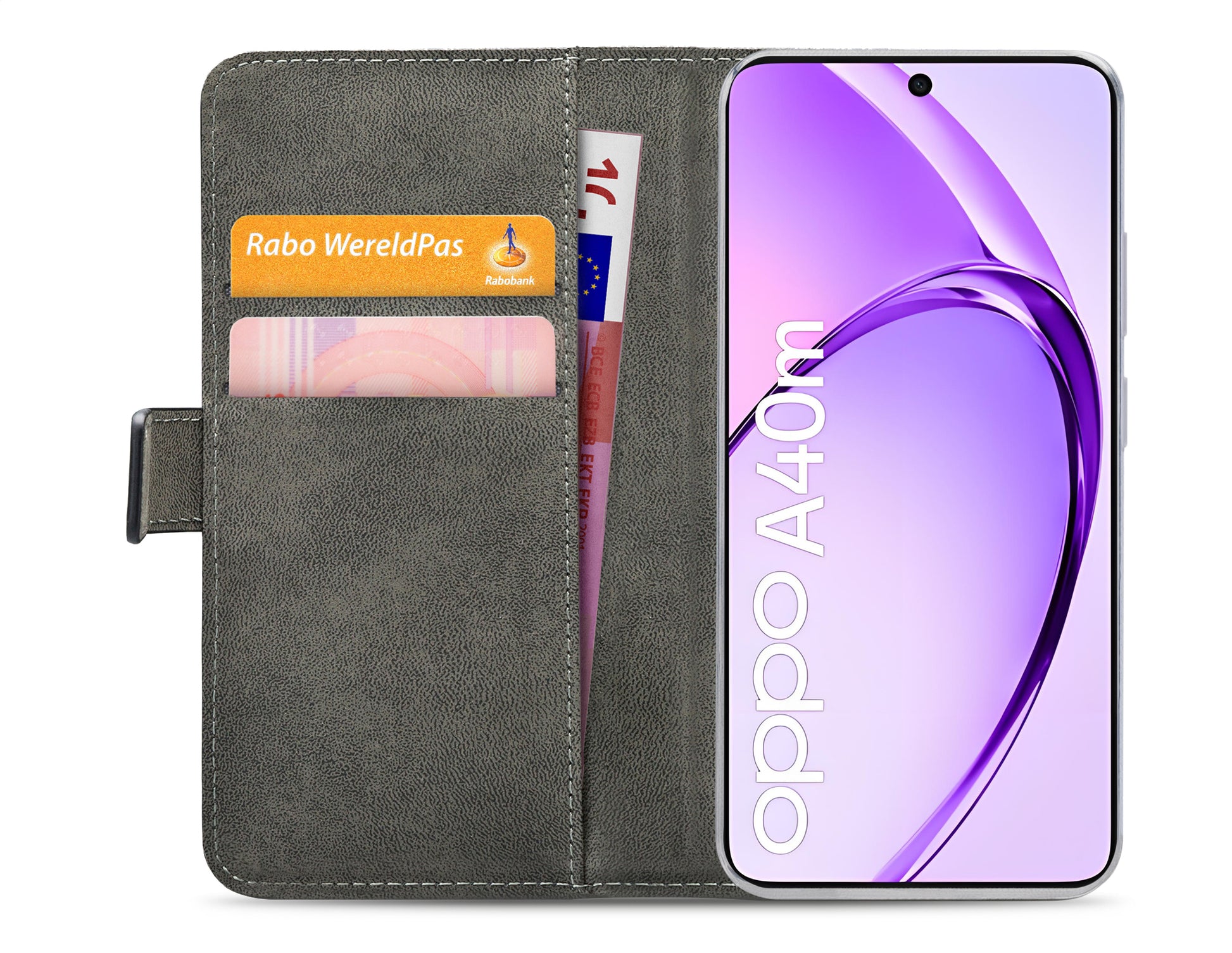 Mobilize Classic Gelly Wallet Book Case Oppo A40/A40M/A60 5G Black