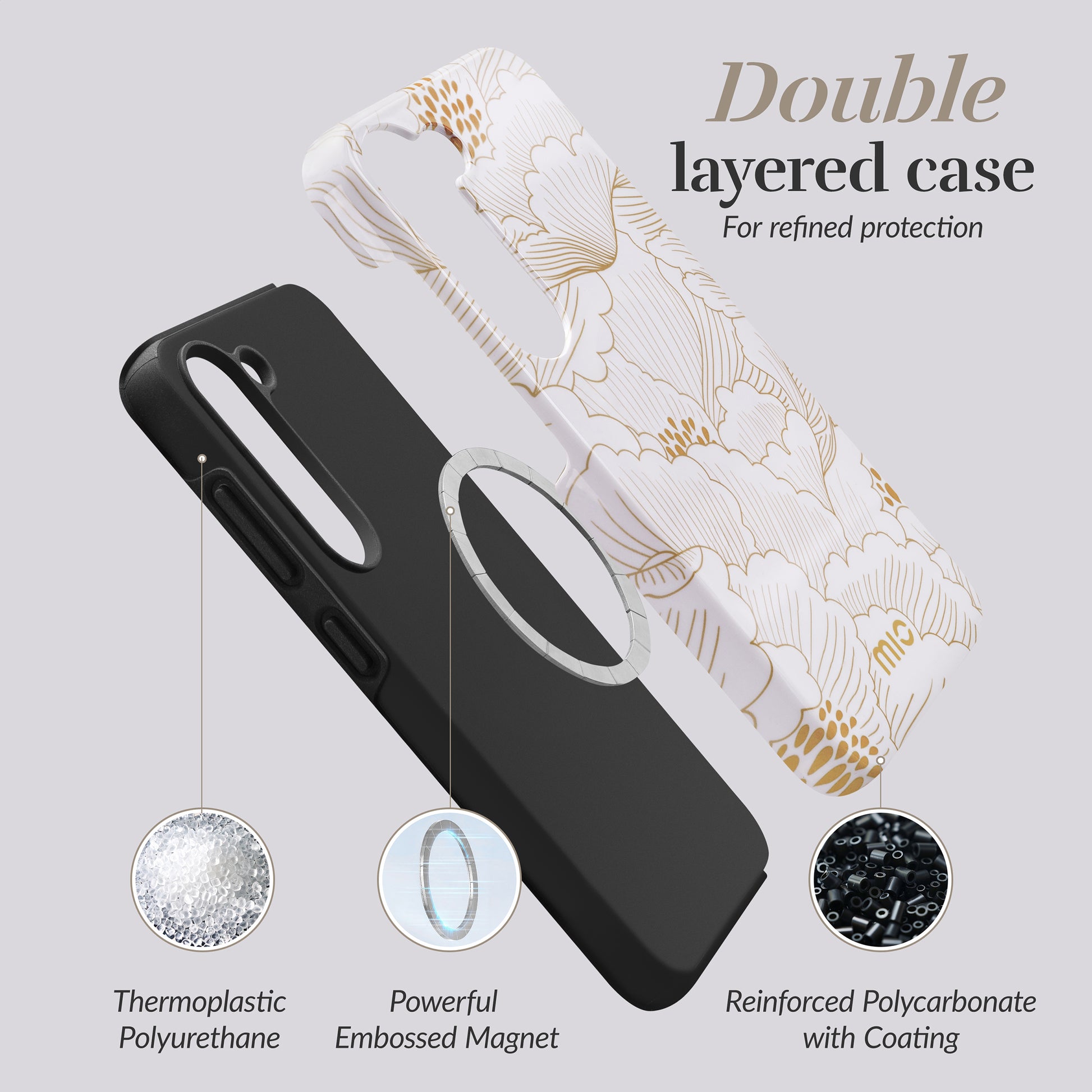 Mio By Mobilize Mio White Roses Magsafe Compatible For Samsung A16 4G/5G