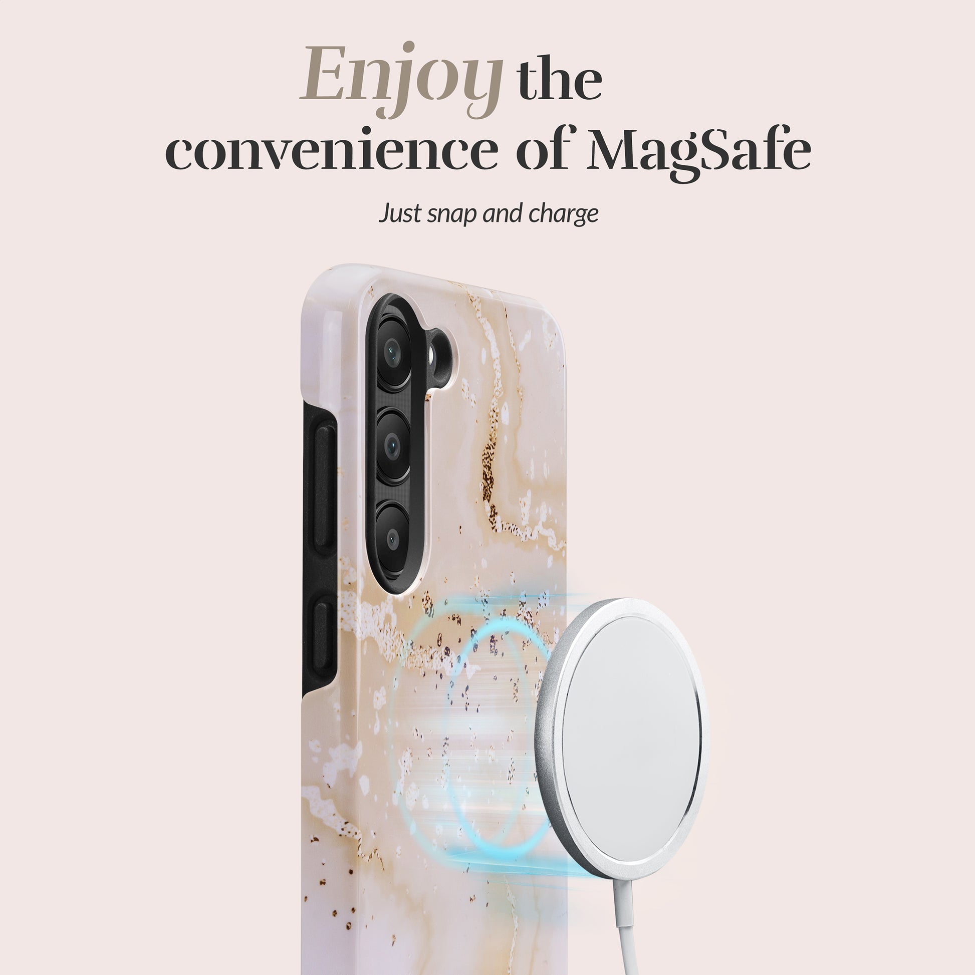 Mio By Mobilize Mio Gold Marble Magsafe Compatible For Samsung A16 4G/5G